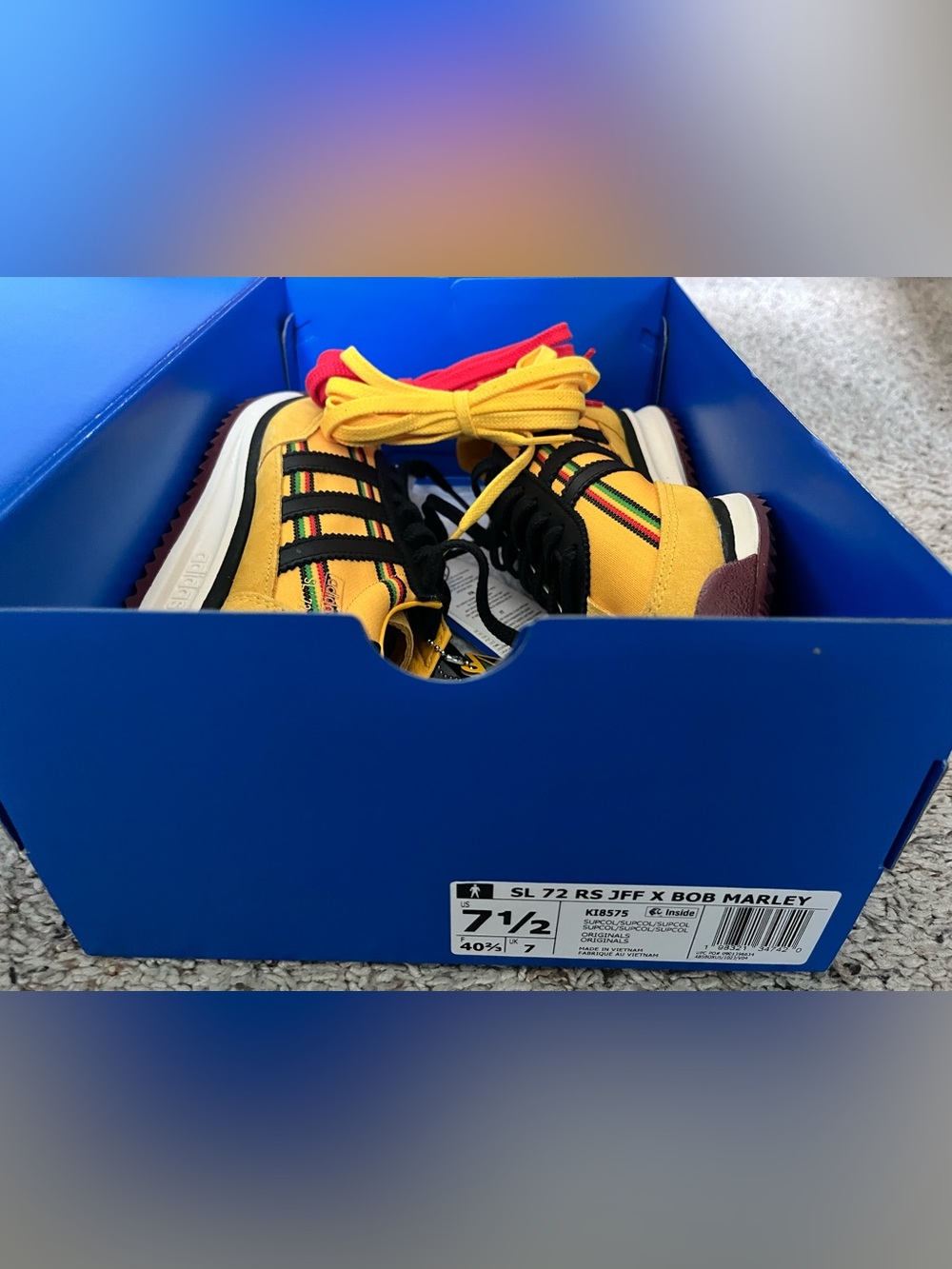 Adidas Originals SL 72 RS Jamaica x Bob Marley KI8575 Brand New Sneakers - Picture 8 of 16